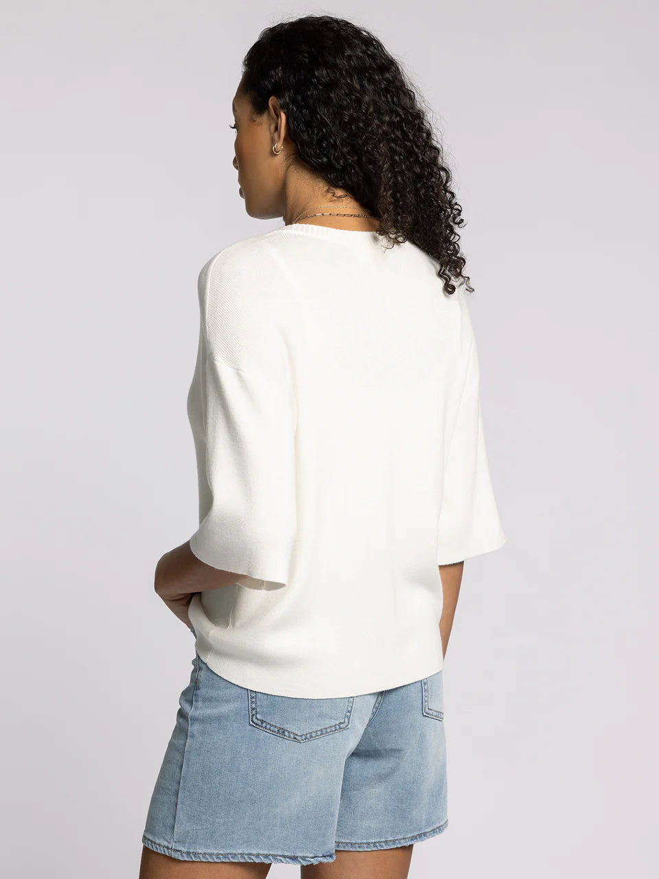 White Alyssa Cardigan Top