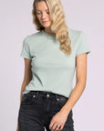Teal & Cream Stripe Annie Tee