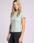 Teal & Cream Stripe Annie Tee