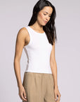 White Evie Tank
