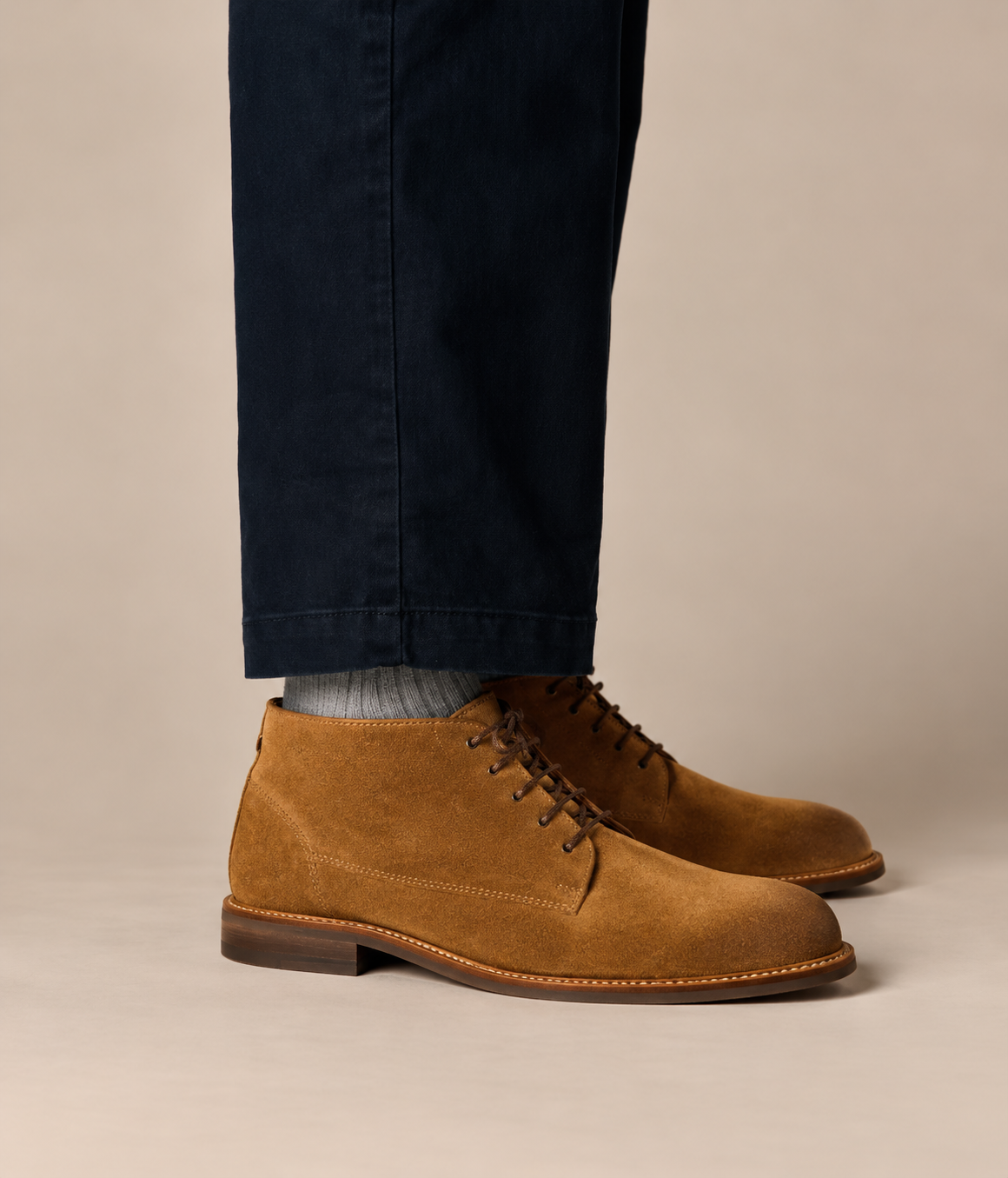 Snuff Waxed Suede Ripley Chukka Boot