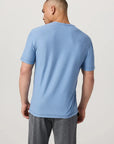 Isle Blue Heather Strato Tech Tee