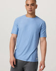 Isle Blue Heather Strato Tech Tee