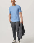 Isle Blue Heather Strato Tech Tee