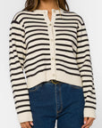 Navy Stripe Melinda Cardigan