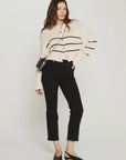 Cream Stripe Marina Cardigan