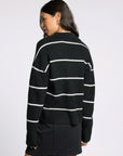 Black Ivory Stripe Cressida Sweater