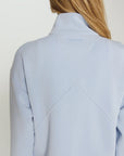 Periwinkle Rev Crop Quarter-Zip