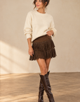 Coco Suede Mini Skirt