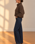 Espresso Coco Cable Knit Sweater