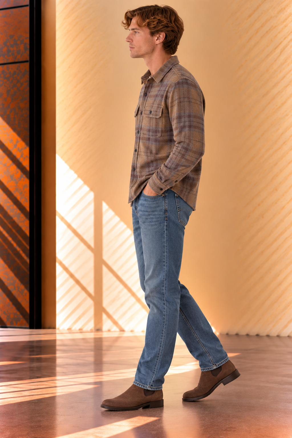 Tan Generation Cotton Knit Shirt