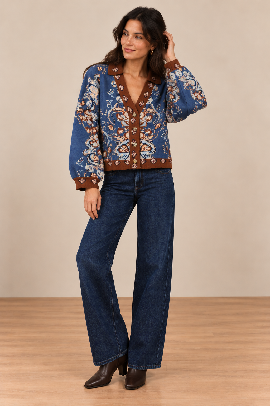 Blue Linnea Cardigan