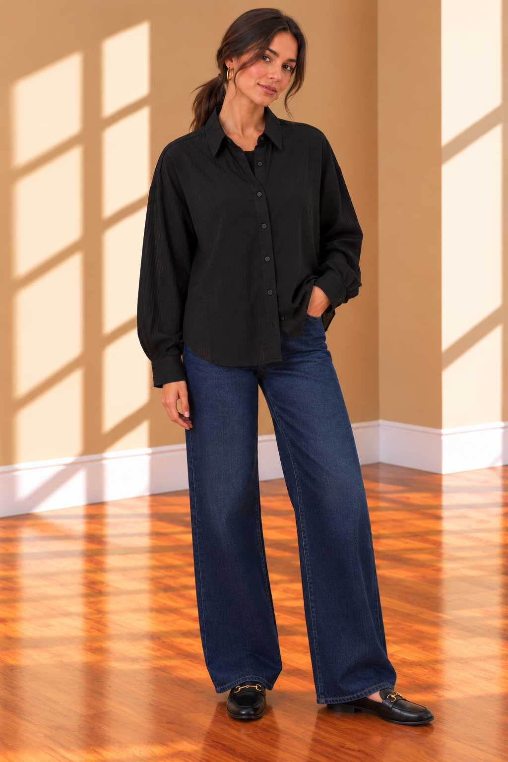 Charcoal Madilyn Top