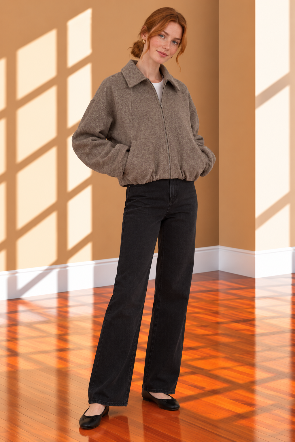 Mocha Cropped Jacket