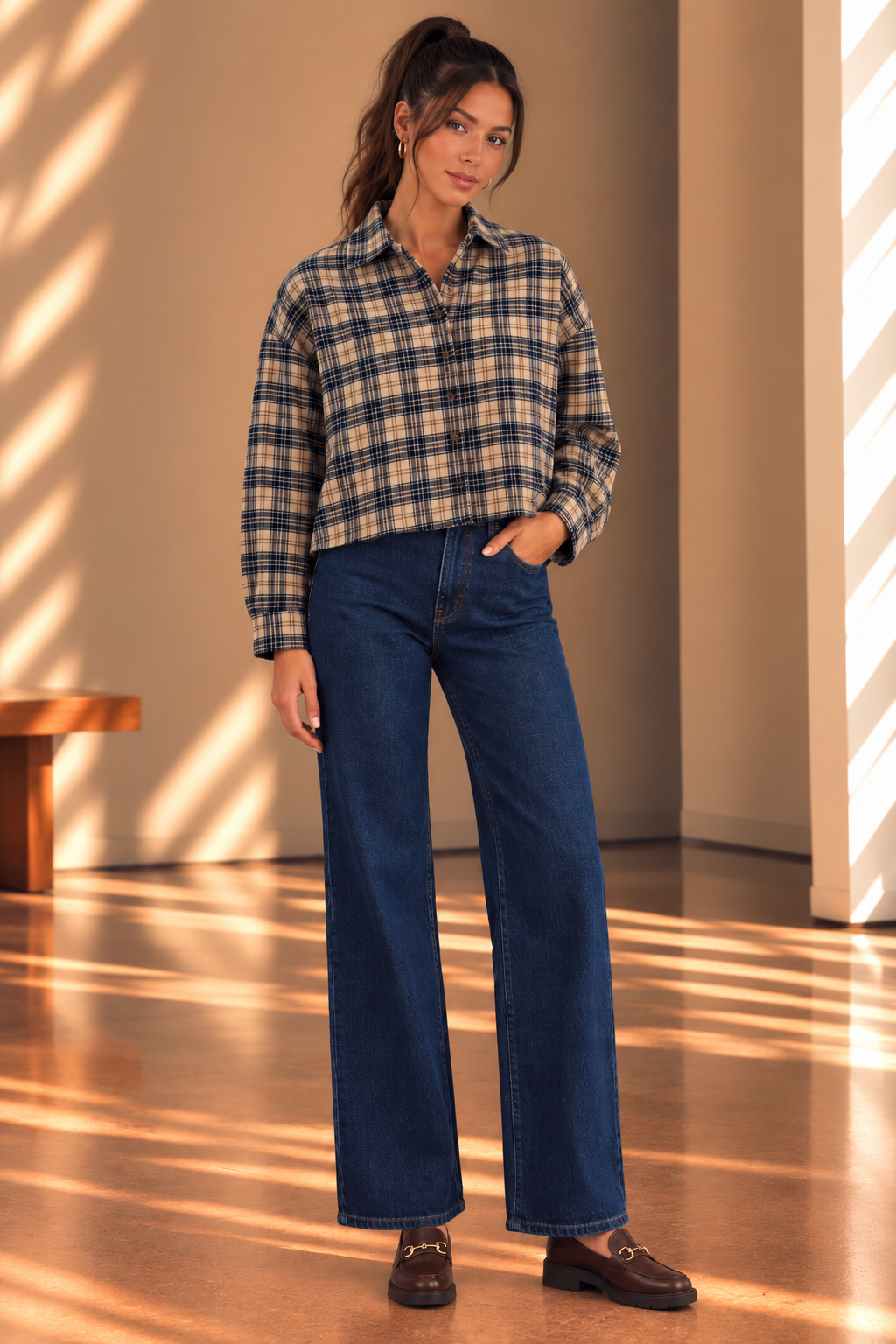 Sugar Plaid Tate Button-Down Shirt