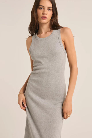 Classic Heather Grey Goodwin Midi Dress