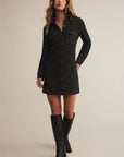 Black Sand Candice Knit Denim Dress