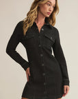 Black Sand Candice Knit Denim Dress