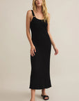 Black Salinas Midi Dress