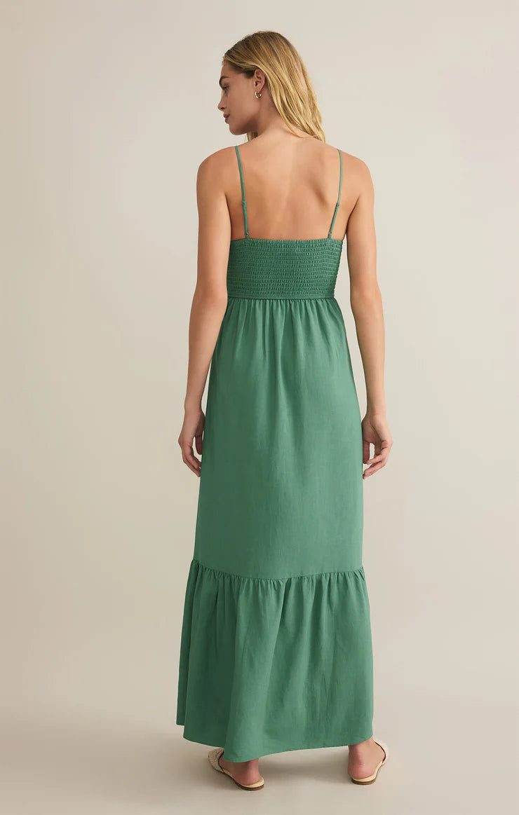 Botanical Green Winslet Maxi Dress