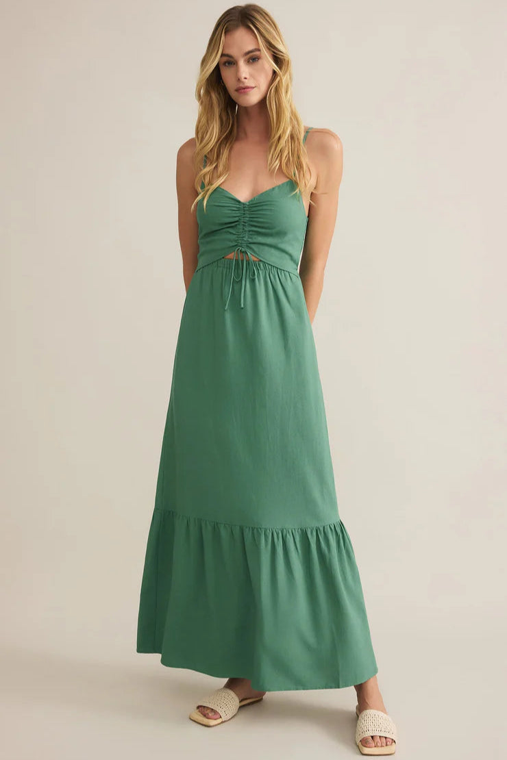 Botanical Green Winslet Maxi Dress