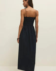 Black Cornelia Poplin Maxi Dress