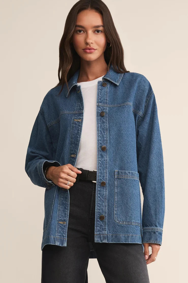 Vintage Indigo On The Road Denim Jacket – Purpose Boutique