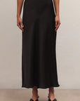 Black Europa Poly Sheen Skirt