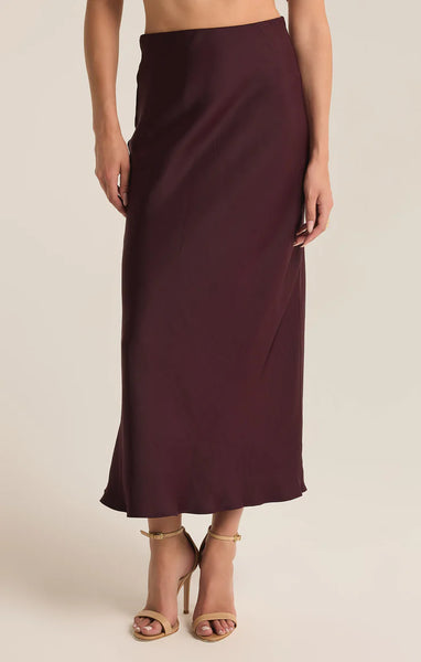 Berry Europa Poly Sheen Skirt