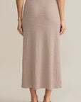 Parchment Delavine Textured Midi Skirt