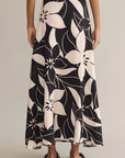 Black Salerno Madero Wrap  Skirt