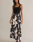 Black Salerno Madero Wrap  Skirt