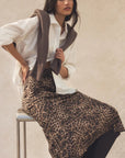 Desert Tan Izabel Leopard Skirt