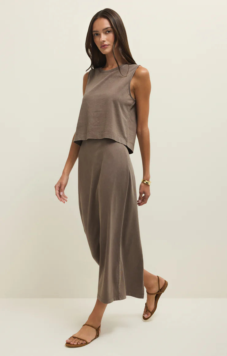 Perfectly Taupe Sloane Jersey Muscle Tank