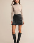 Black Allegra Mini Skirt