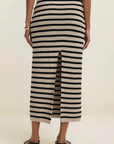 Natural Emori Striped Skirt