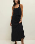 Black Idris Maxi Skirt