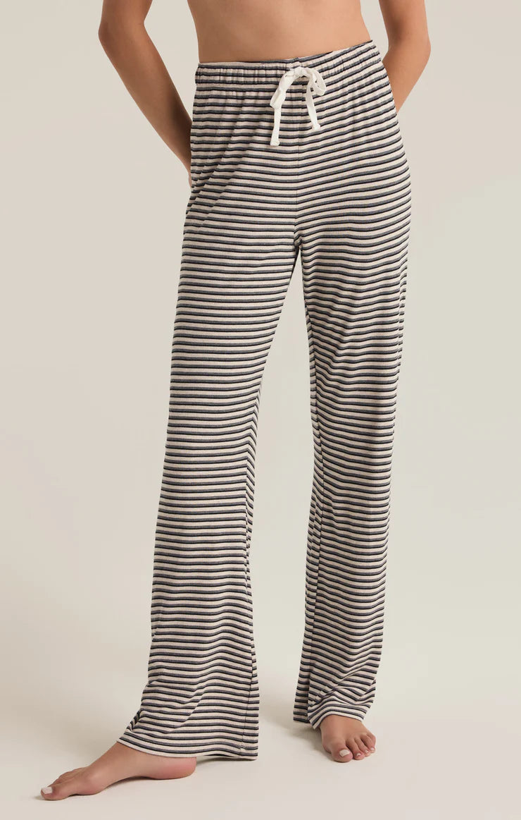 Light Oatmeal Heather Lounge Stripe Pant