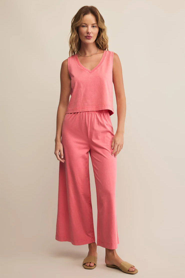 Sunset Pink Scout Jersey Flare Pant