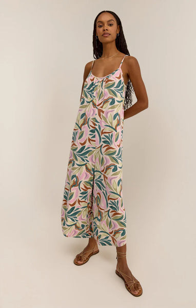 Sandshell Flared Safari Jumpsuit