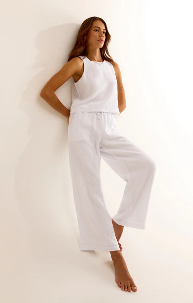 White Bondi Gauze Pant