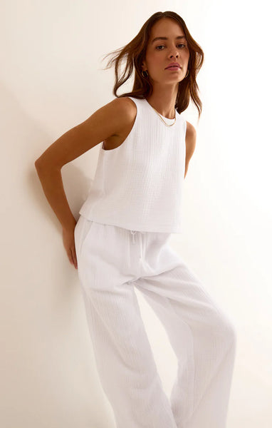 White Bondi Gauze Pant