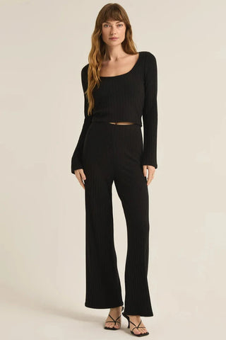 Black Monte Rib Pant