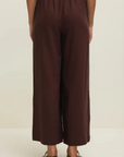 Chocolate Cherry Scout Linen Pant