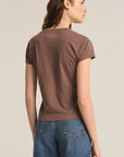 Deep Taupe Modern Slub Tee