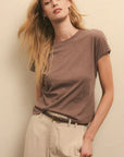 Deep Taupe Modern Slub Tee