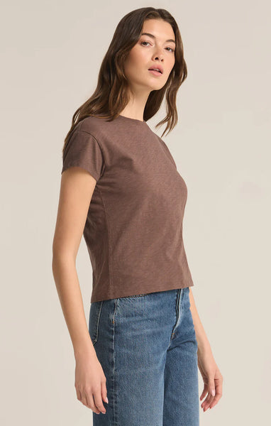 Deep Taupe Modern Slub Tee