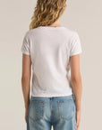 White Modern Slub Tee