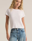 White Modern Slub Tee