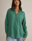 Botanical Green The Perfect Linen Top